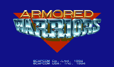 Armored Warriors (USA) — title screen