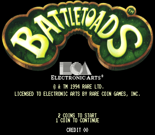 Battletoads — title screen