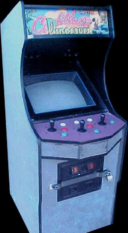 Cadillacs and Dinosaurs — arcade cabinet