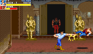 Cadillacs and Dinosaurs — in-game arcade screenshot