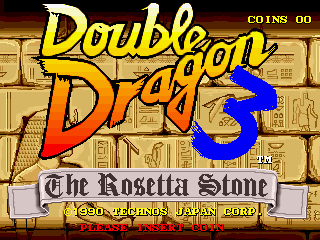 Double Dragon 3: The Rosetta Stone — title screen