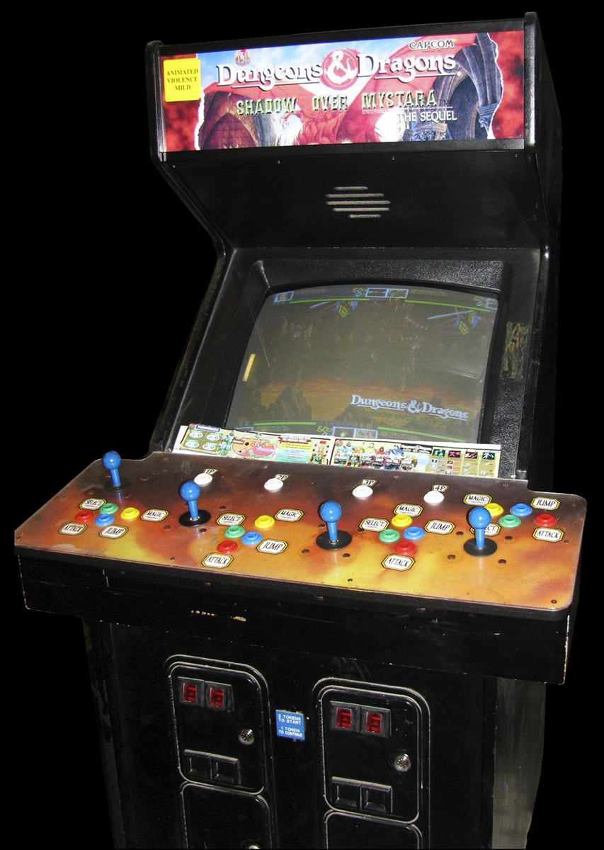 Dungeons & Dragons: Shadow over Mystara (USA) — arcade cabinet