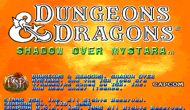 Dungeons & Dragons: Shadow over Mystara (USA) — title screen