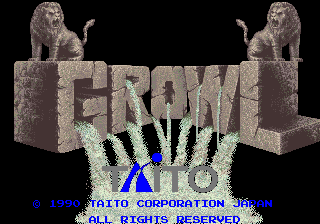 Growl — title screen