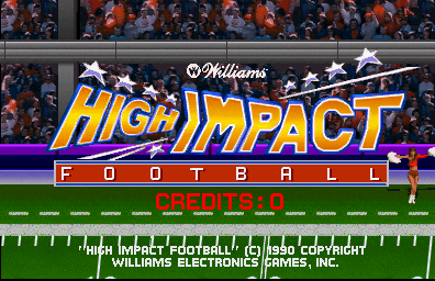 High Impact Football — title screen