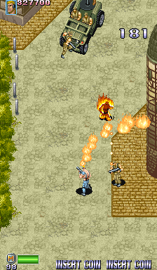 Mercs — in-game arcade screenshot