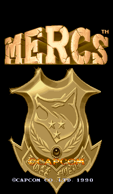 Mercs — title screen