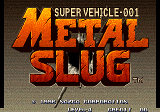 Metal Slug — title screen