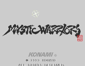 Mystic Warriors (USA) — title screen