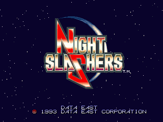 Night Slashers — title screen