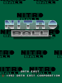 Nitro Ball — title screen