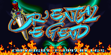 Oriental Legend — title screen