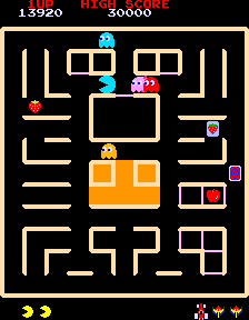 Pac & Pal — in-game arcade screenshot