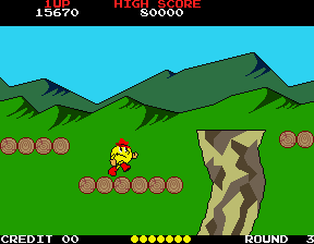 Pac-Land — in-game arcade screenshot