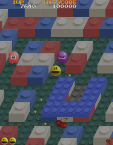 Pac-Mania — in-game arcade screenshot
