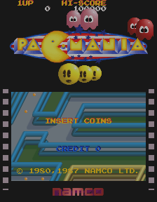 Pac-Mania — title screen