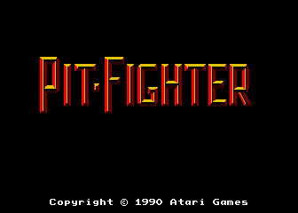Pit-Fighter — title screen