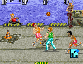 Punk Shot — in-game arcade screenshot