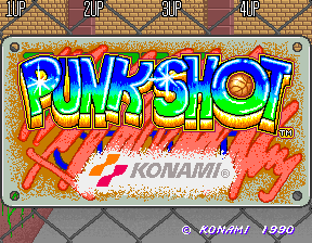 Punk Shot — title screen