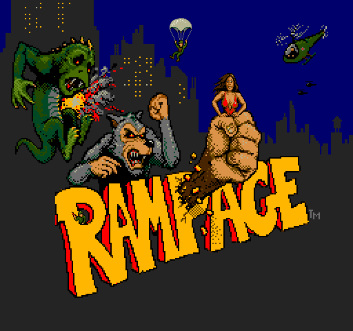 Rampage — title screen