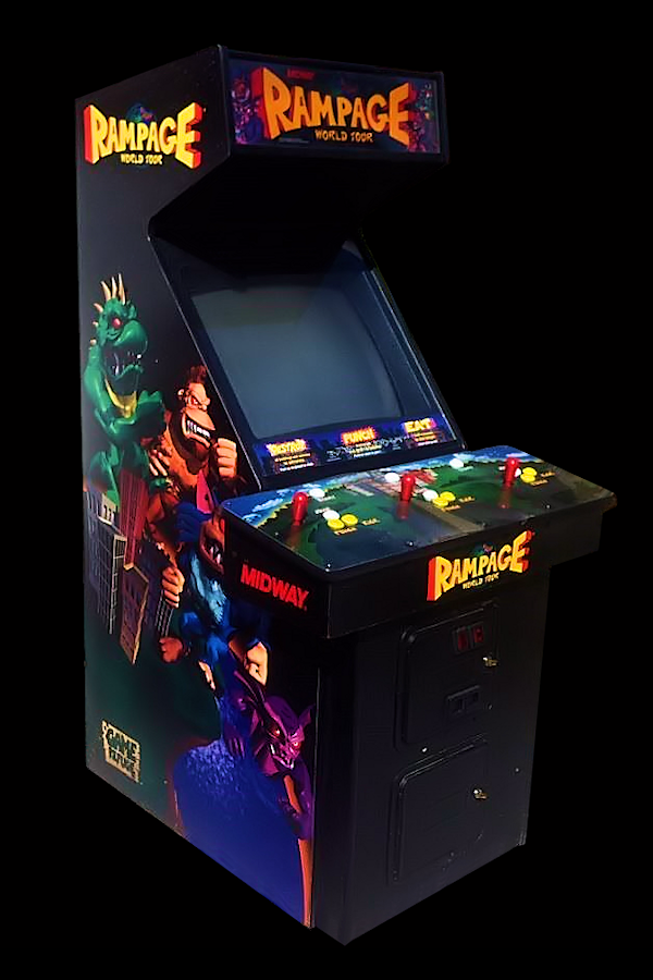 Rampage: World Tour — arcade cabinet