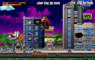 Rampage: World Tour (rev 1.1) gameplay screenshot