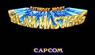 Saturday Night Slam Masters — title screen