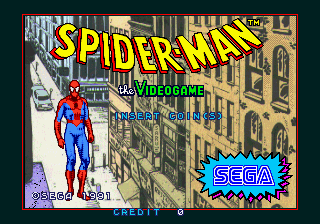 Spider-Man: The Video Game (World) — title screen