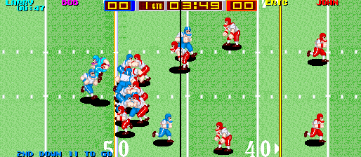 Tecmo Bowl gameplay screenshot