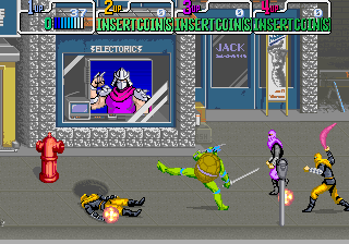 Teenage Mutant Ninja Turtles — in-game arcade screenshot