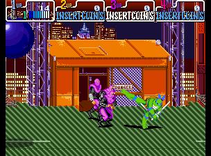 Teenage Mutant Ninja Turtles: Turtles in Time — in-game arcade screenshot