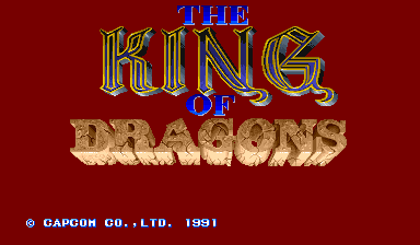 The King of Dragons — title screen