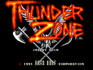 Thunder Zone — title screen