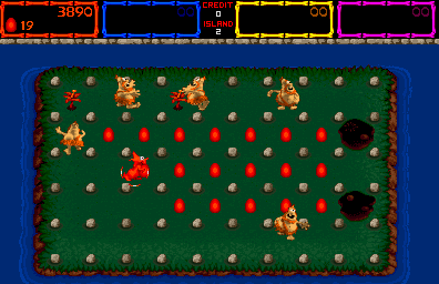 Trog — in-game arcade screenshot