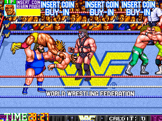 WWF WrestleFest — in-game arcade screenshot