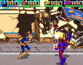 X-Men — in-game arcade screenshot