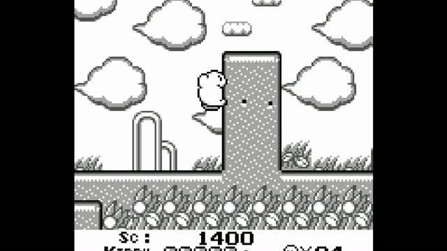 Kirby's Dream Land gameplay screenshot