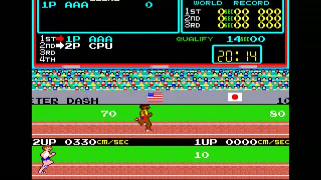 Track & Field gameplay screenshot