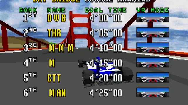 Virtua Racing gameplay